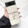 Чехол для телефона Lovers Love Черно-белый Модный Чехол для Samsung Galaxy Z Flip 3 4 5 6 7 Жесткий Складной Z Flip4 Прозрачная PC Крышка Подарок