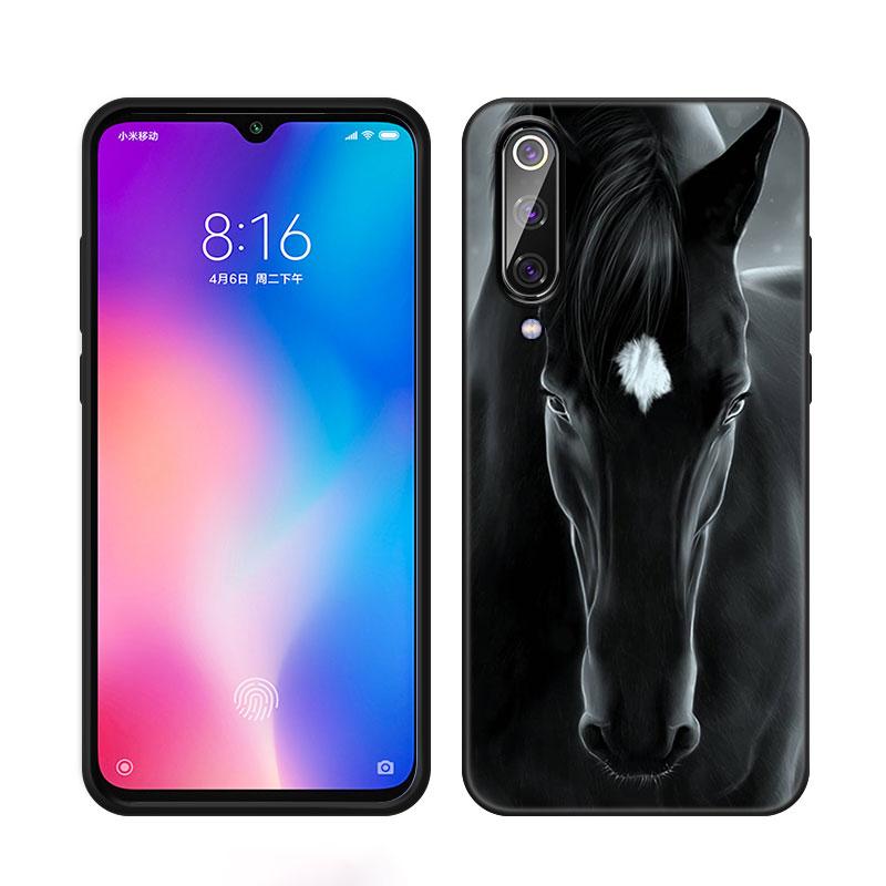 Чехол для телефона с бегущей лошадью для Xiaomi Mi A2 8 9 SE Note 10 10T 11 12 Lite 9T 11T 12S 12T Pro A3 6X 12X, мягкий черный чехол из ТПУ