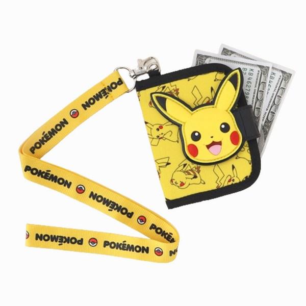Pokemon Pikachu Children's Wallet Pokemon 2-stage Necklace Wallet