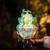 Chinese Style Portable Gourd Lantern PVC Handmade Handheld Gourd Lantern with Tassel Traditional Craft LED Lantern Kindergarten