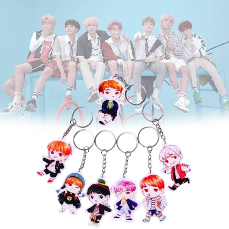 High-quality Bts Bangtan Boys Acrylic Key Ring Keychain Featuring Beloved Jung Kook Jimin Jin V Suga Jhope