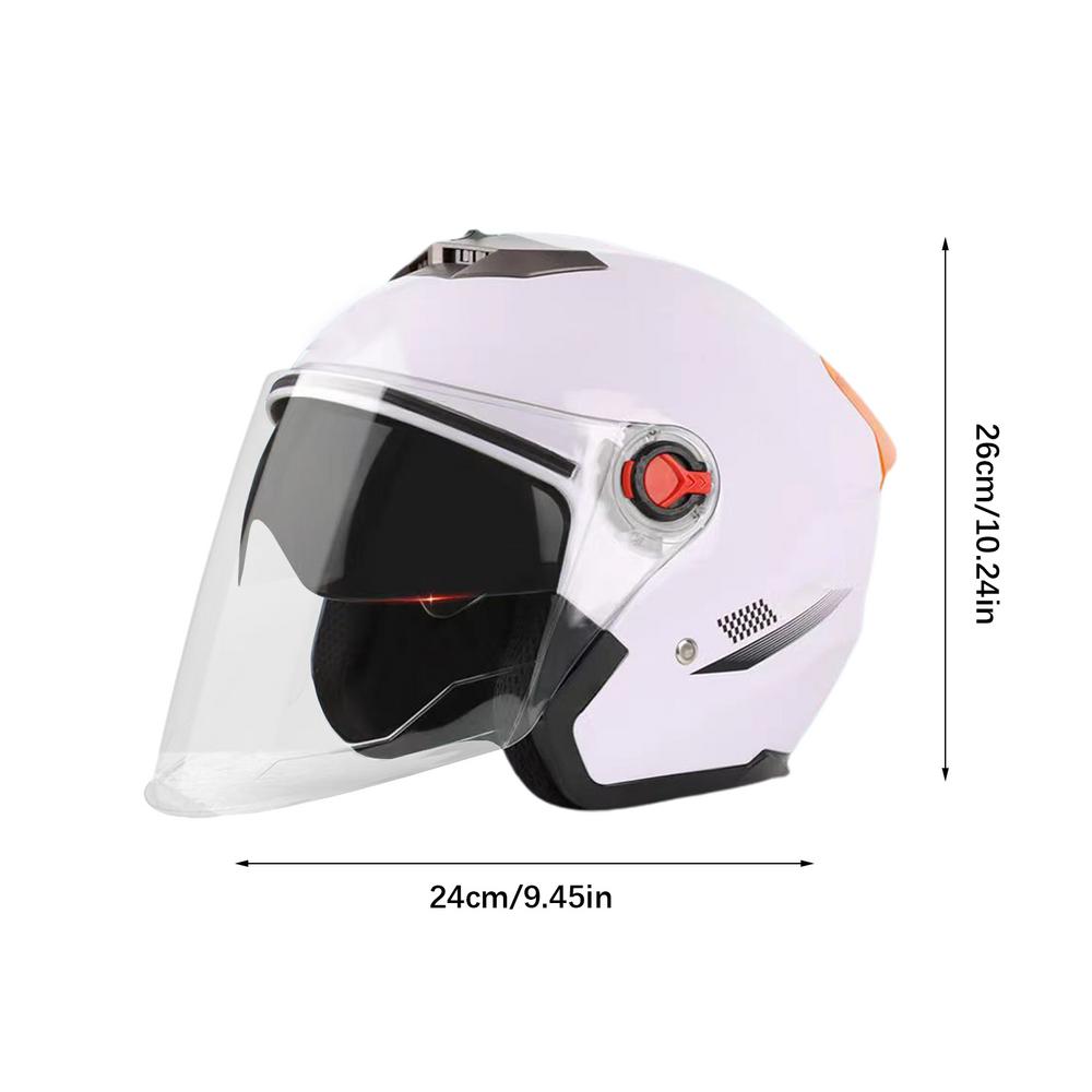 Мотоциклетные шлемы с двойными линзами, открытый шлем, мотоциклетное велосипедное снаряжение, аксессуары для мотоциклов для мужчин и женщин