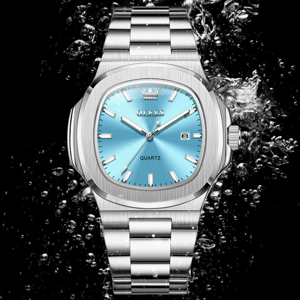 Luxury Man Watch Sports Waterproof Luminous Date Men Wristwatch High Quality Square Dial Quartz Men's Watches