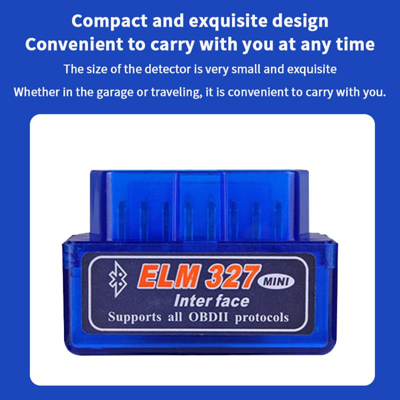 Супер Мини Elm327 Bluetooth5.1 V2.1 Инструмент для Диагностики Автомобиля OBD 2 Смарт Считыватель Кодов Сканер Elm327 Инструмент Сканер Odb2 Для Android