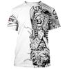 Summer Mens T-shirt Egyptian Pharaoh 3D Printed Short Sleeved Retro Style T Shirt Quick Drying Men's Round Neck Loose Tops