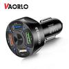 VAORLO Universal Car Charger For Phone Quick Charge 3.0 Fast Charging In Car 4 Port USB Phone Charger For Samsung S9 S10 iPhone 11 Pro