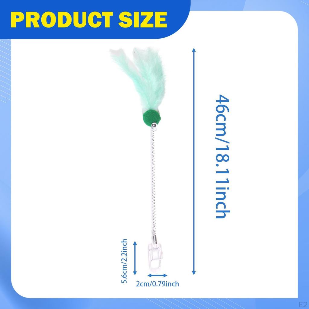 Кошачья игровая удочка с перьевым колокольчиком для увлекательной активности и веселья