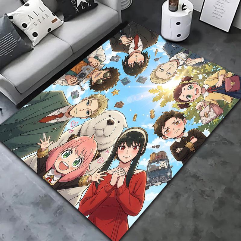 Spy Family Carpet Rug For Living Room Bedroom Home Sofa Decoration Kids Play Nonslip Floor Mat