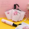 Fresh Print Umbrella Female Student Foldable Sunny and Rainy Dual-Use Thickened Sun-Proof UV Protection Sun Umbrella
