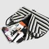 Brand Designer Cotton Striped Women's Backpack Casual Drawstring Bucket School Bag Large Capacity Travel Shoulder Bag CLE