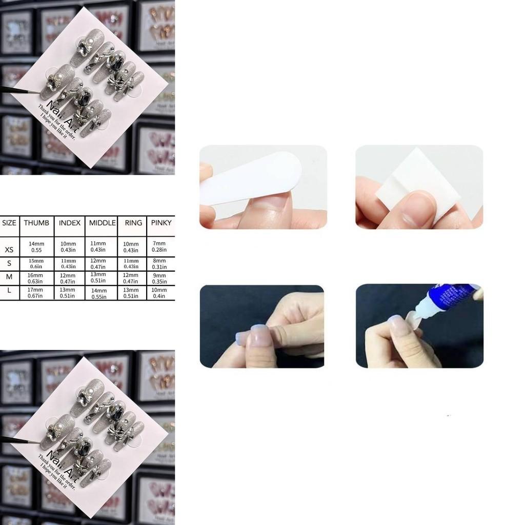 Handmade Luxury European And American Style Nail Art Piece With Big Diamonds And Pearls Detachable And Stylish