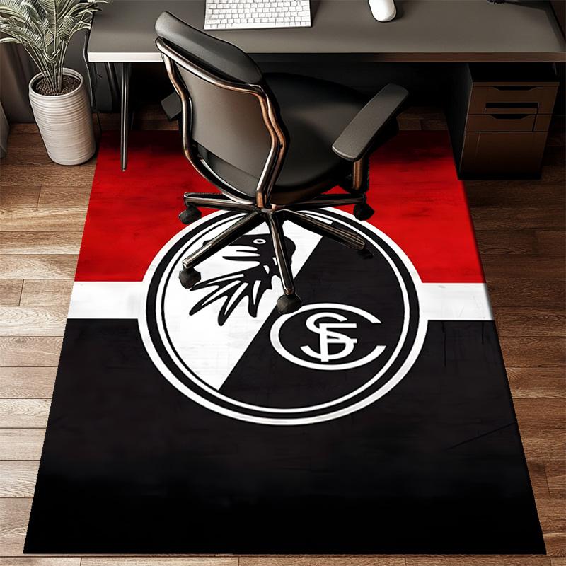 Eagle Symbol Frei-burg Football Rug for Living Room, Game Rooms, Office, Bedroom, Office Floor Mat Playful Design, fan gifts Christmas decor