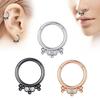 1 шт., кольца с мультикристаллами для перегородки носа, модные серьги в богемном стиле в индийском стиле, Нариз-кликер, спираль для носа, хрящ, серьги для пирсинга