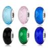 100% 925 Sterling Silver 6 Colors Cutting Murano Glass Beads Fit Silver Charm Silver 925 Original Bracelet Jewelry Making Gift