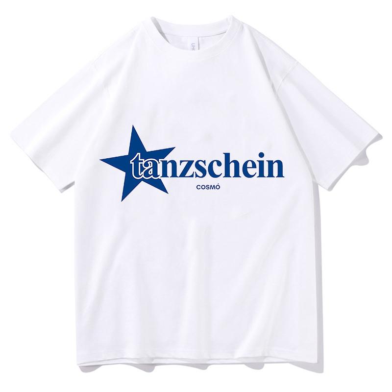 Cosmo Tanzschein Tshirt Pure Cotton Tshirt Summer Cotton Comfortable Female Tops Tees Oneck Unisex Aesthetic Harajuku Clothes