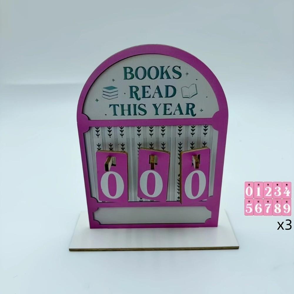 Кот Книги Отслеживание Прочитанного Книги Прочитанные В Этом Году Счетчик На Этот Год Отслеживание Чтения Вывеска Дизайн Для Любителей Книг Деревянный Материал