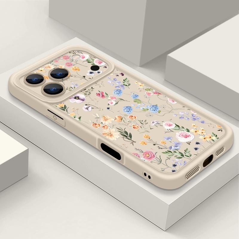 Противоударный мягкий силиконовый чехол из ТПУ Funda для iPhone 17 Air 16e 16 15 14 Pro Max 13 17 Pro Max 17 Pro 17 Чехол с красочным узором из роз