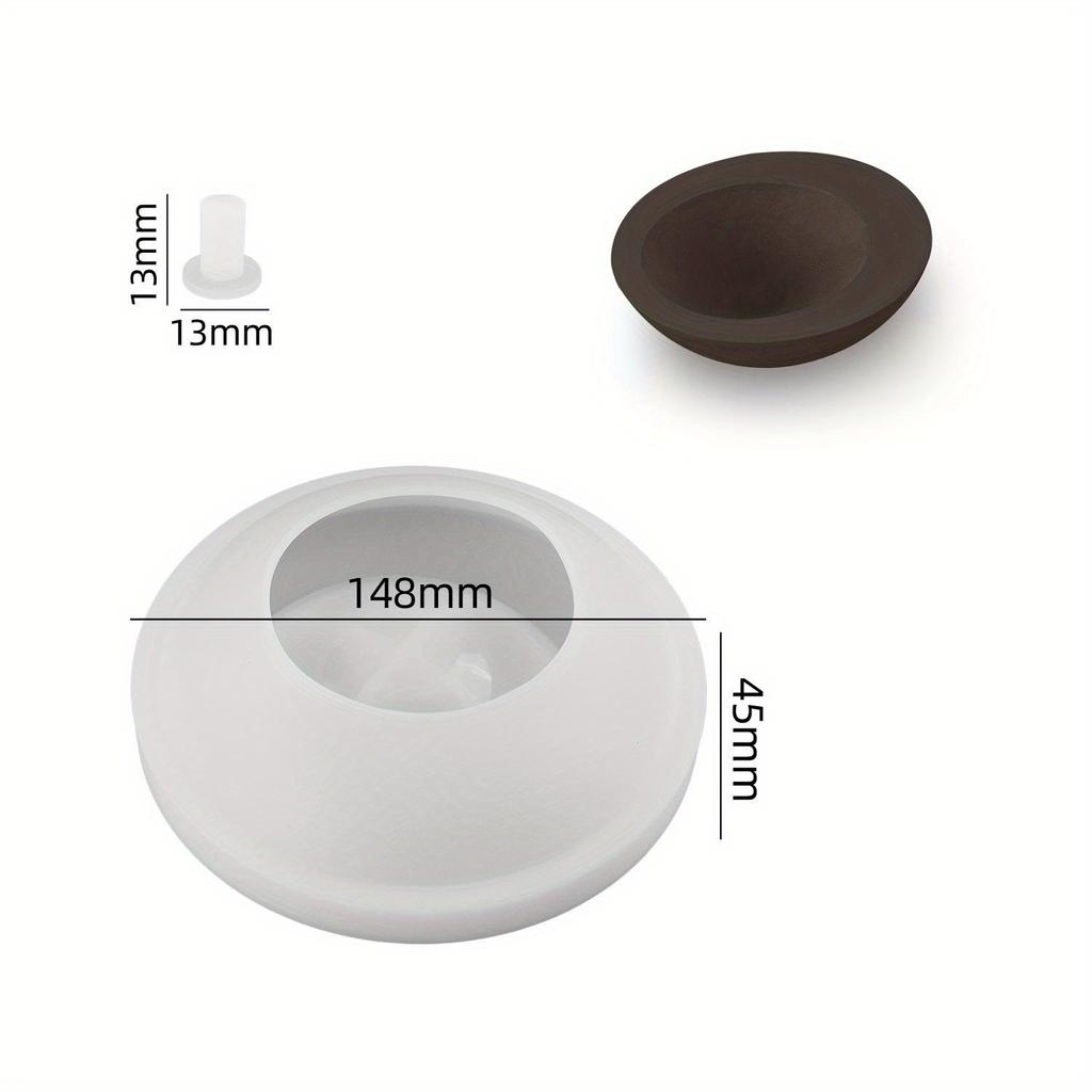 Круглый цветочный горшок, силиконовая форма, цветочный горшок для суккулентов, банка для хранения свечей в форме яичной скорлупы, форма для самостоятельного изготовления бетонного цементного кашпо, домашний декор