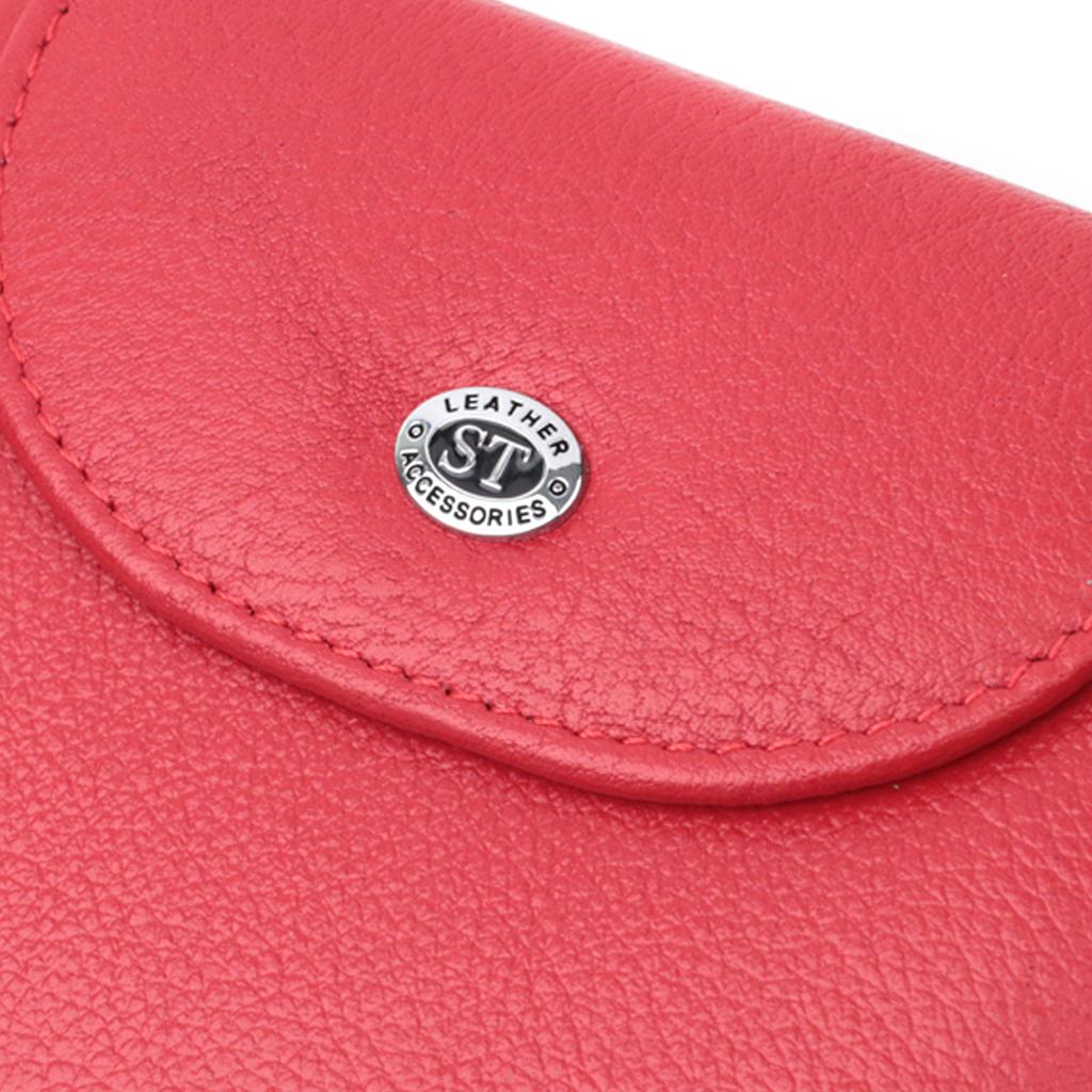 Bright Women's Wallet with Coin Holder Made of Genuine Leather ST Leather 22712 Red