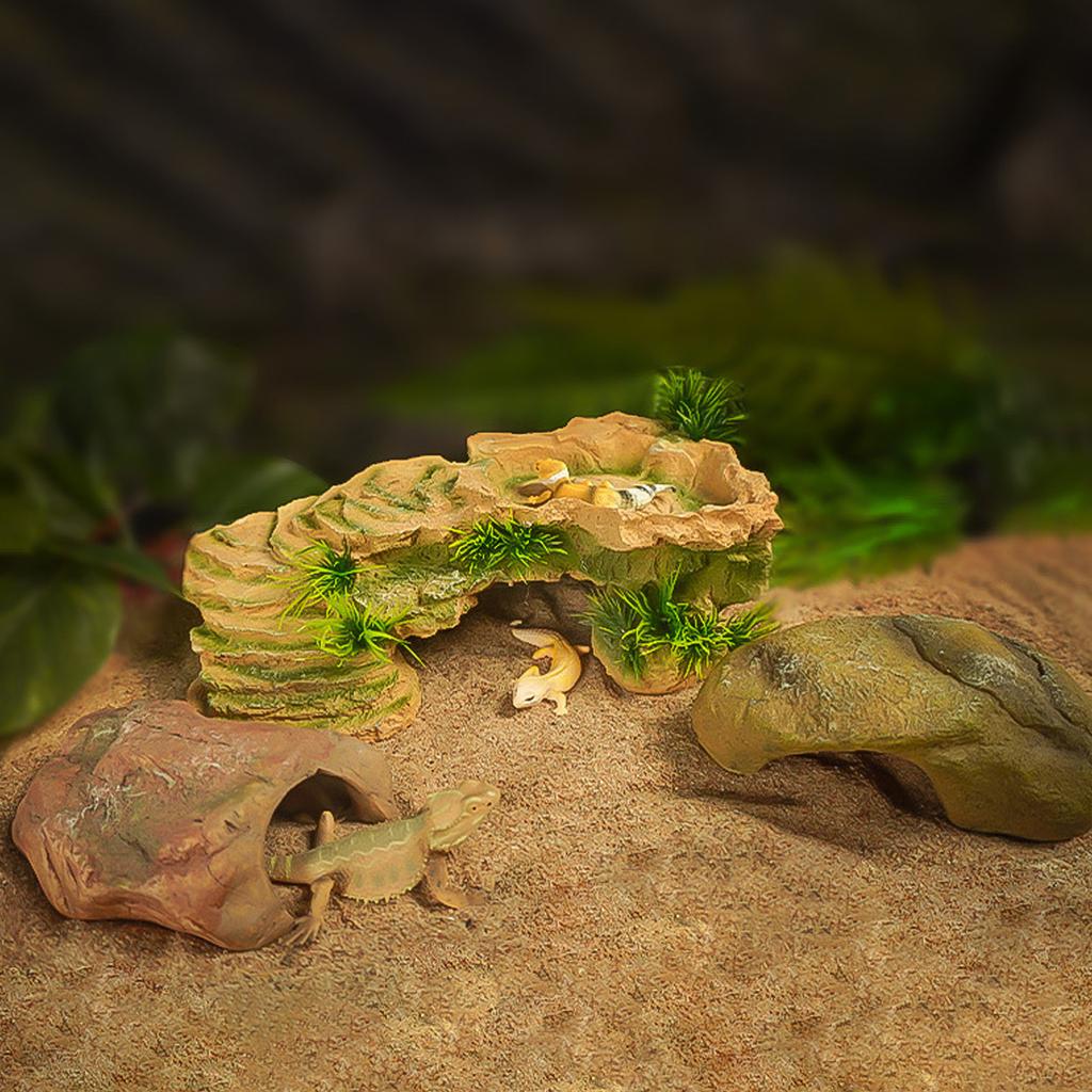 Террариумы, платформы для купания, аквариумы, пещеры-убежища для рептилий, аквариумы для черепах, ландшафтные украшения для домашнего офиса