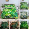 Зеленая природа Листья сорняков Комплект постельного белья Односпальный Твин Двуспальный Queen King Cal King Размер Постельное белье