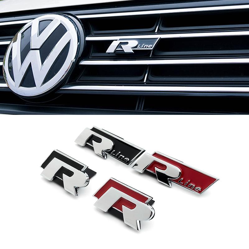2026 Горячий Для VOLKSWAGEN VW 3D Металлическая Наклейка Значок На Переднюю Решетку Кузов Багажник Авто Эмблема Наклейка Стайлинг Автомобиля Для Volkswagen VW R-line R GTI P