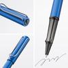 LAMY Ocean Blue Rollerball Pen Ergonomic Medium Line Width Lightweight Aluminum Body Includes LAMY M 63 Black Rollerball Refill AL-star - Clear, Grip,