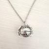 Unisex Expandable Multi Photos Ball Pendant Locket Chain Necklace Gift