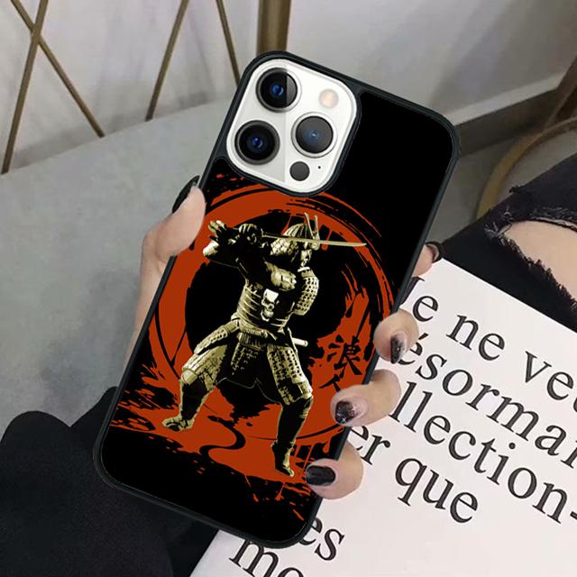 Japan Samurai Ninja Ronin Mobile Phone Cases Cover For iPhone 17 Air 16 15 14 12 13 11 Pro MAX apple Plus Coque