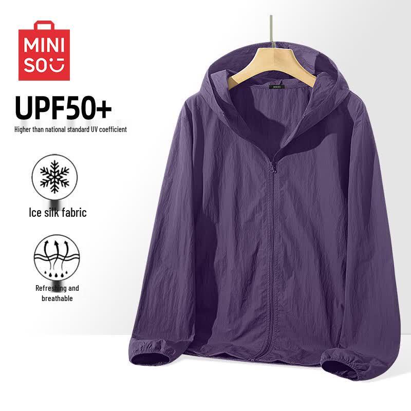 MINISO Мужская куртка с капюшоном и защитой от солнца UPF 50+