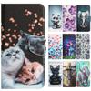 Leather Flip Case On For Funda Samsung Galaxy A23 A13 A33 A53 A73 A03s A03 Core Cases Cute Dog Tiger Cat Wallet Phone Back Cover
