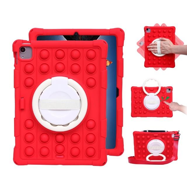 Противоударный чехол для планшета iPad Pro 11 12,9 M2 M1 360, вращающаяся подставка с ремешком на руку, чехол для iPad Air 5 10,9 2022 10th Air 4 2020 Funda