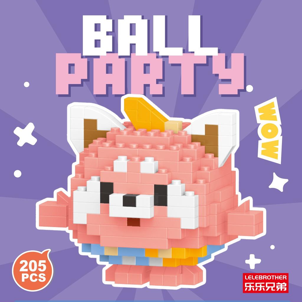 Серия кукол-животных из микрочастиц, строительные блоки, детские сборные игрушки