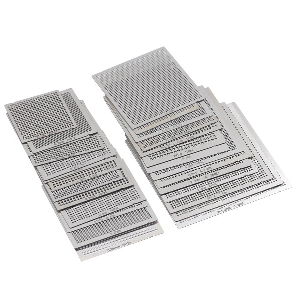 BGA general template 10Pcs /16pcs/27pcs  Universal Direct Heated Stencils For SMT SMD Chip Rpair and easy support