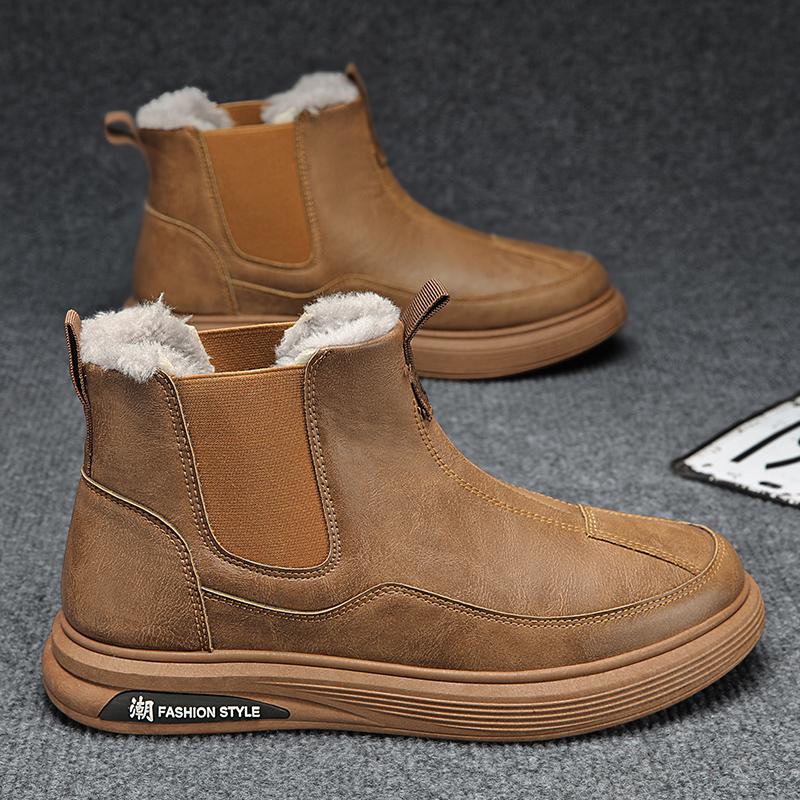 Мужские ботинки, качественные высокие кроссовки, кроссовки для мужчин, удобные зимние кроссовки для походов по снегу, зимние ботинки для ходьбы для мужчин