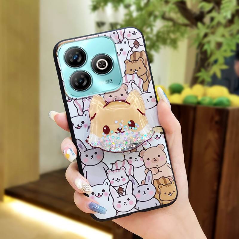 Защита камеры телефона Блестящий чехол для телефона для ZTE Blade A75 4G/Z2359 Грязеотталкивающий Силикон с эффектом кожи Простота Прочный