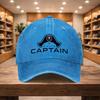 pc Pirate Captain Baseball Cap Adjustable Snapback Hat with Pirate Ship Wheel Lightweight Unisex Cap Suitable for Themed Parti