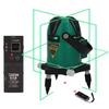 SOZOKI Full-Line Electronic Leveling Green Laser Level SL-68GPE (Receiver Included) with Remote Control, Two 6400mAh Lithium Batteries, Approx. 20 Hou