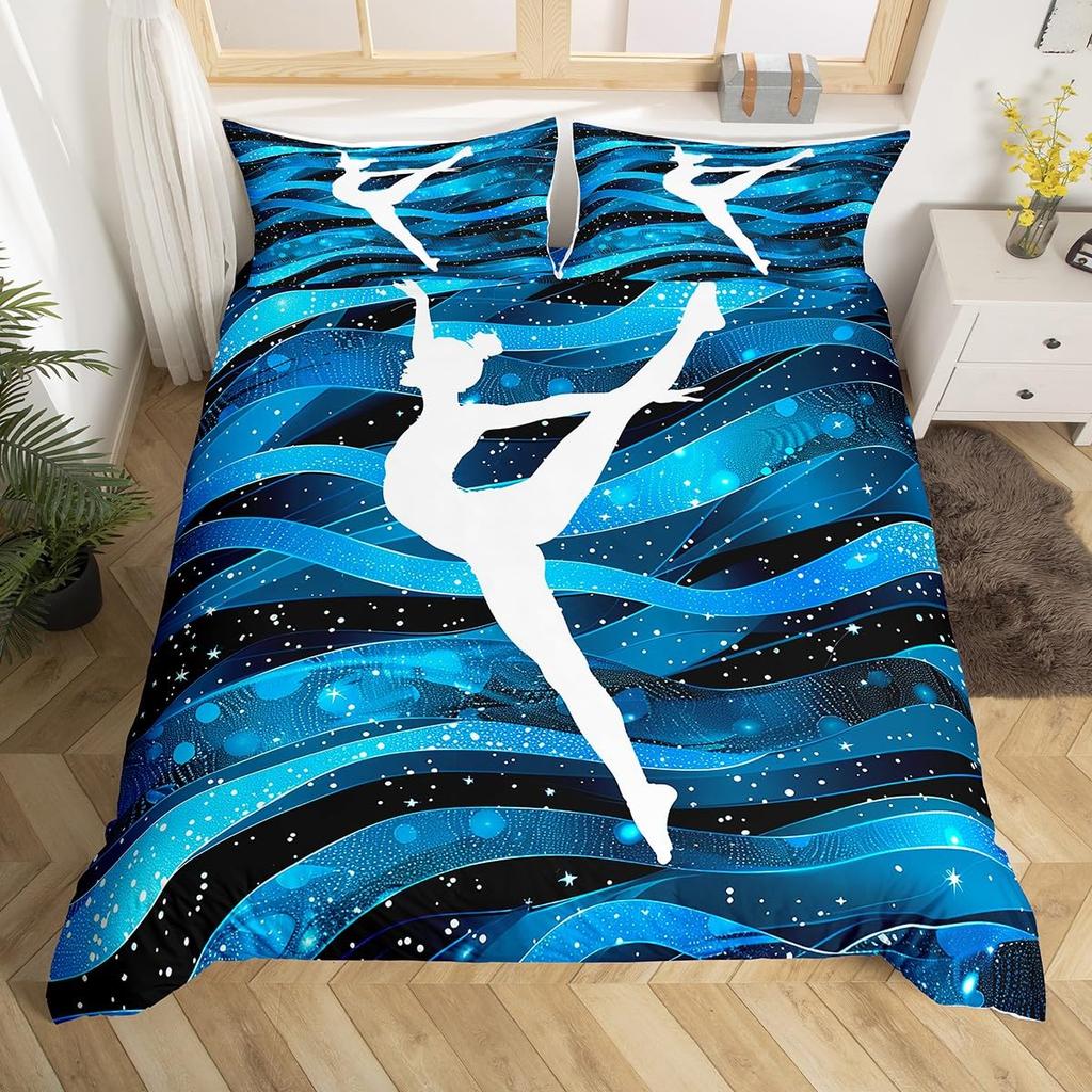 Комплект постельного белья для гимнастики размера Queen для детей, одеяло для сна, комплект пододеяльников для мальчиков, девочек, подростков, камуфляжный камуфляжный пододеяльник на спортивную тематику