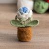 Вязаная крючком корзина с подсолнухами, ручная вязка, имитация подсолнуха, украшения в горшках, праздничные подарки
