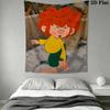 Meister Eder Und Sein Pumuckl Wall Tapestry Aesthetic Wall Hanging Printed Fabric Blanket Decorative Tapestries for Bedroom Living Room Home Decor