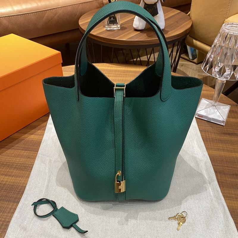 Новая женская сумка из натуральной кожи, кожа TOGO, кожа 1822 см, корзина для овощей, ручная сумка-ведро, Cross Border