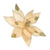 Сетчатая ткань Искусственные Рождественские Цветы DIY Подвеска на Рождественскую Елку Искусственный Цветок Цветочная Декорация для Рождественской Елки