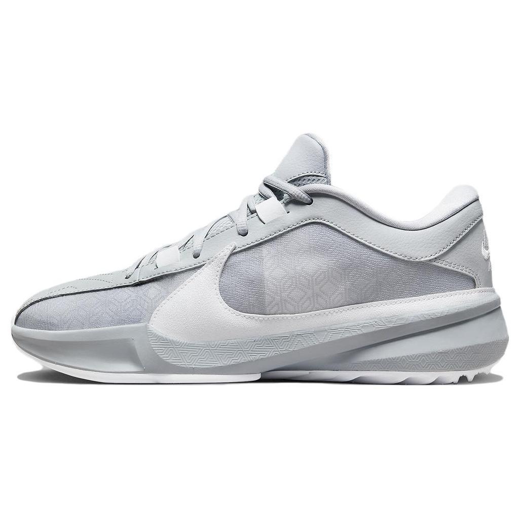 Nike Zoom Freak 5 TB Wolf Grey Men Sneakers White DZ2946-002