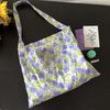 Summer Elegant Floral Cotton Shoulder Bags for Women Large Capacity Ladies Crossbody Bag Casual Commuter Female Handbags Tote