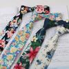 Floral Tie Men'S Patterned Cotton Shirt Macaron Printed Narrow Edition 6Cm Hand Tie Korean Casual Women'S Tie