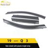 19 Q3 Rain Deflector with Bright Strip Sun Visor Decor Sticker