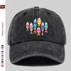 pc Vintage Distressed Style Casual Sports Printed Baseball Cap Home Leisure Decorative Hat Cartoon Character Print Papa Hat