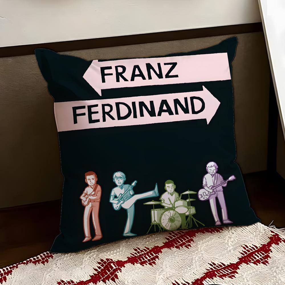 Rock band FFranz Ferdinand Cushion Cover Reversible Soft Durable Pillow Cover Home Car MultiScene Use for Daily Comfort
