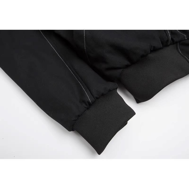 Корейская мужская осенне-зимняя тяжелая куртка из американского стираного хлопка с бархатной подкладкой 2025